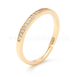 Sparking Cubic Zirconia Adjustbale Ring&nbsp;RJEW-I078-32G-NR