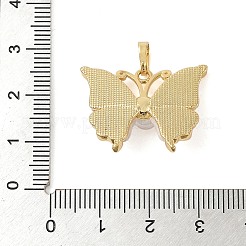 Brass Pave Shell Pendants&nbsp;KK-i712-25G