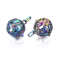 Rack Plating Brass Locket Pendants&nbsp;LS-KK-S319-24