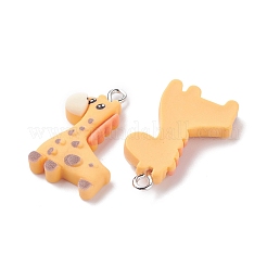 Opaque Resin Pendants&nbsp;RESI-F030-16