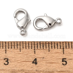 Rack Plating Brass Lobster Claw Clasps&nbsp;KK-F090-27P-01
