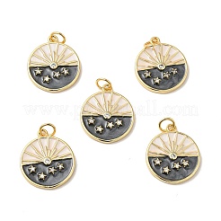 Rack Plating Brass Micro Pave Clear Cubic Zirconia Pendants&nbsp;KK-H431-13G