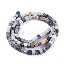 Natural Polychrome Jasper/Picasso Stone/Picasso Jasper Beads Strands&nbsp;G-D0020-19