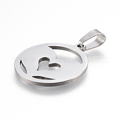 Non-Tarnish 304 Stainless Steel Pendants&nbsp;STAS-I086-04P-05