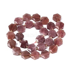 Natural Red Hematoid Quartz Beads Strands&nbsp;G-N368-01A-12
