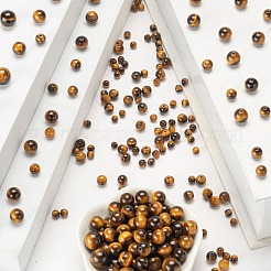 340Pcs 4 Style Grade A+ Natural Tiger Eye Beads&nbsp;G-LS0001-50