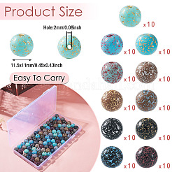 110PCS 10Colors Opaque Acrylic Beads&nbsp;OACR-TA0002-52