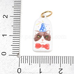 304 Stainless Steel Enamel Pendants&nbsp;STAS-C169-01E