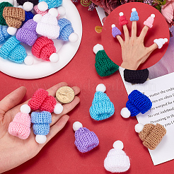 50Pcs 10 Colors Polyester Doll Woolen Hat&nbsp;DOLL-CP0001-01