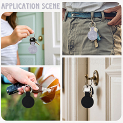 30Pcs 2 Colors Polyester Keychains&nbsp;KEYC-SP0001-61