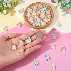 32Pcs 4 Colors Alloy Enamel Pendants&nbsp;FIND-TA0008-76A