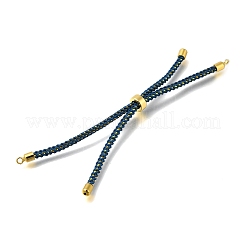 Braided Cotton Cord Slider Bracelet Making&nbsp;MAK-R001-01G-29