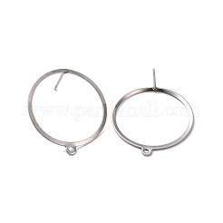 Non-Tarnish 201 Stainless Steel Stud Earring Findings&nbsp;STAS-K241-12P