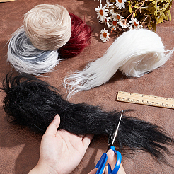Imitation Hair Faux Fur Fabric&nbsp;DIY-WH0581-02A
