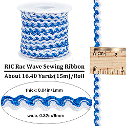 16M Polyester Wavy Fringe Trim Ribbon&nbsp;OCOR-GF0003-04D