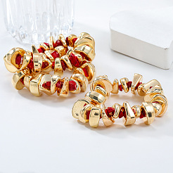 3Pcs Alloy & Resin & CCB Plastic Beaded Bracelets&nbsp;FS-WG422A1-01