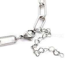 Iron Paperclip Chain Necklaces&nbsp;NJEW-JN03059-02