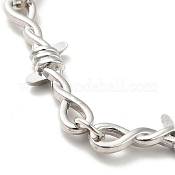 Alloy Thorns Link Chain Bracelet&nbsp;BJEW-C026-01P