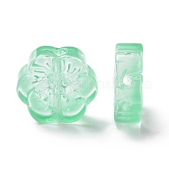 Transparent Spray Painted Glass Beads&nbsp;GLAA-I050-02C