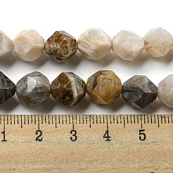 Natural Bamboo Leaf Agate Beads Strands&nbsp;G-NH0012-B02-02
