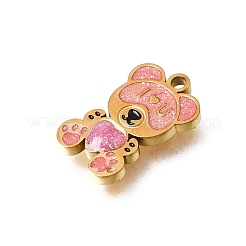 304 Stainless Steel Enamel Pendants&nbsp;STAS-E531-01G