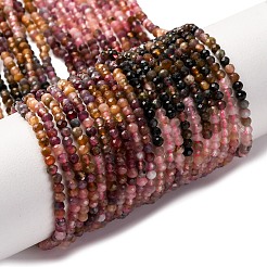 Natural Multicolor Tourmaline Beads Strands&nbsp;G-C226-B02-2mm-01