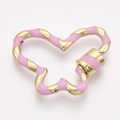Golden Plated Brass Screw Carabiner Lock Charms&nbsp;KK-S338-158