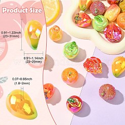 Electroplate Opaque Resin Beads&nbsp;RESI-CJC0006-037