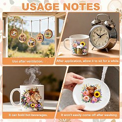 56Pcs Animals Theme Plastic Silhouette Paper&nbsp;DIY-GL0007-15