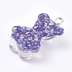 Resin Pendants&nbsp;RESI-WH0008-32E