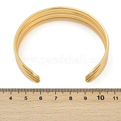 304 Stainless Steel Cuff Bangles for Women&nbsp;BJEW-Z097-02G