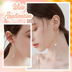 4 Pairs 2 Colors Alloy Stud Earring Findings&nbsp;FIND-BBC0001-48