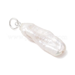 Natural Baroque Keshi Pearl Pendants&nbsp;PALLOY-JF04918