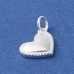 925 Sterling Silver Heart Charms&nbsp;STER-K181-02S