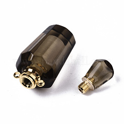 Faceted Natural Smoky Quartz Pendants&nbsp;G-T131-14C