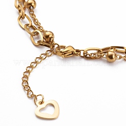 201 Stainless Steel Charm Bracelets&nbsp;BJEW-H534-01