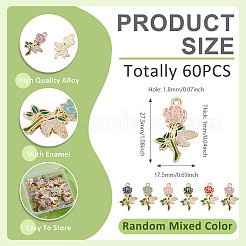 60Pcs Alloy Enamel Pendants&nbsp;ENAM-TA0003-75KCG
