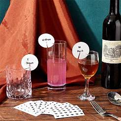 Blank Paper Wine Glass Tags&nbsp;CDIS-OC0001-07E