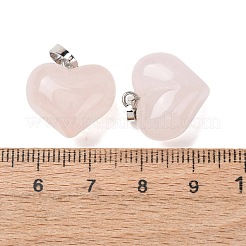 Natural Rose Quartz Pendants&nbsp;G-B188-04P-04