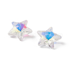 Electroplate Transparent Glass Pendants&nbsp;GLAA-A008-02C