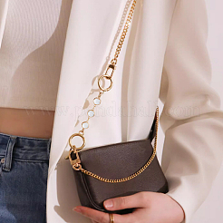 Transparent K9 Glass with Brass Purse Strap Extenders&nbsp;FIND-AB00017
