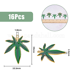 16Pcs 2 Colors Alloy Enamel Pendants&nbsp;FIND-FH0007-51