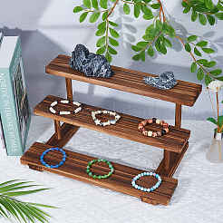 3-Tier Wooden Jewelry Organizer Display Risers&nbsp;ODIS-WH0058-18A