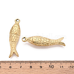 304 Stainless Steel Fish Pendants&nbsp;STAS-T069-14G