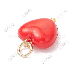 150Pcs Opaque Acrylic Heart Charms&nbsp;PALLOY-SZ00048