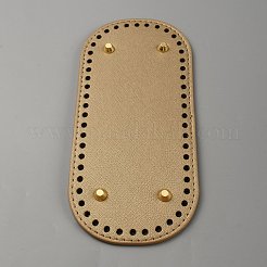 Oval PU Leather Knitting Crochet Bags Nail Bottom Shaper Pad&nbsp;PURS-WH0001-62A