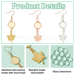 304 Stainless Stee Dangle Earring Findings&nbsp;EJEW-GA00003