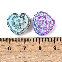 Baking Paint and Spray Painted Glass Beads&nbsp;DGLA-T004-19M