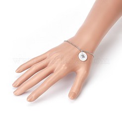 Brass Real Platinum Plated Cable Chains Bracelets&nbsp;BJEW-JB03974-02