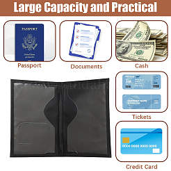 2Pcs 2 Colors PU Leather Passport Cover&nbsp;OFST-CL0001-10C
